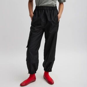 Tibi black nylon Wilt joggers size M regular. Perfect condition like new.